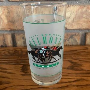 Vintage Belmont Stakes Glass